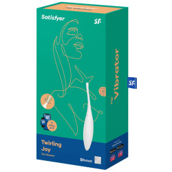 Satisfyer Stimulateur Twirling Joy Satisfyer 17cm Blanc